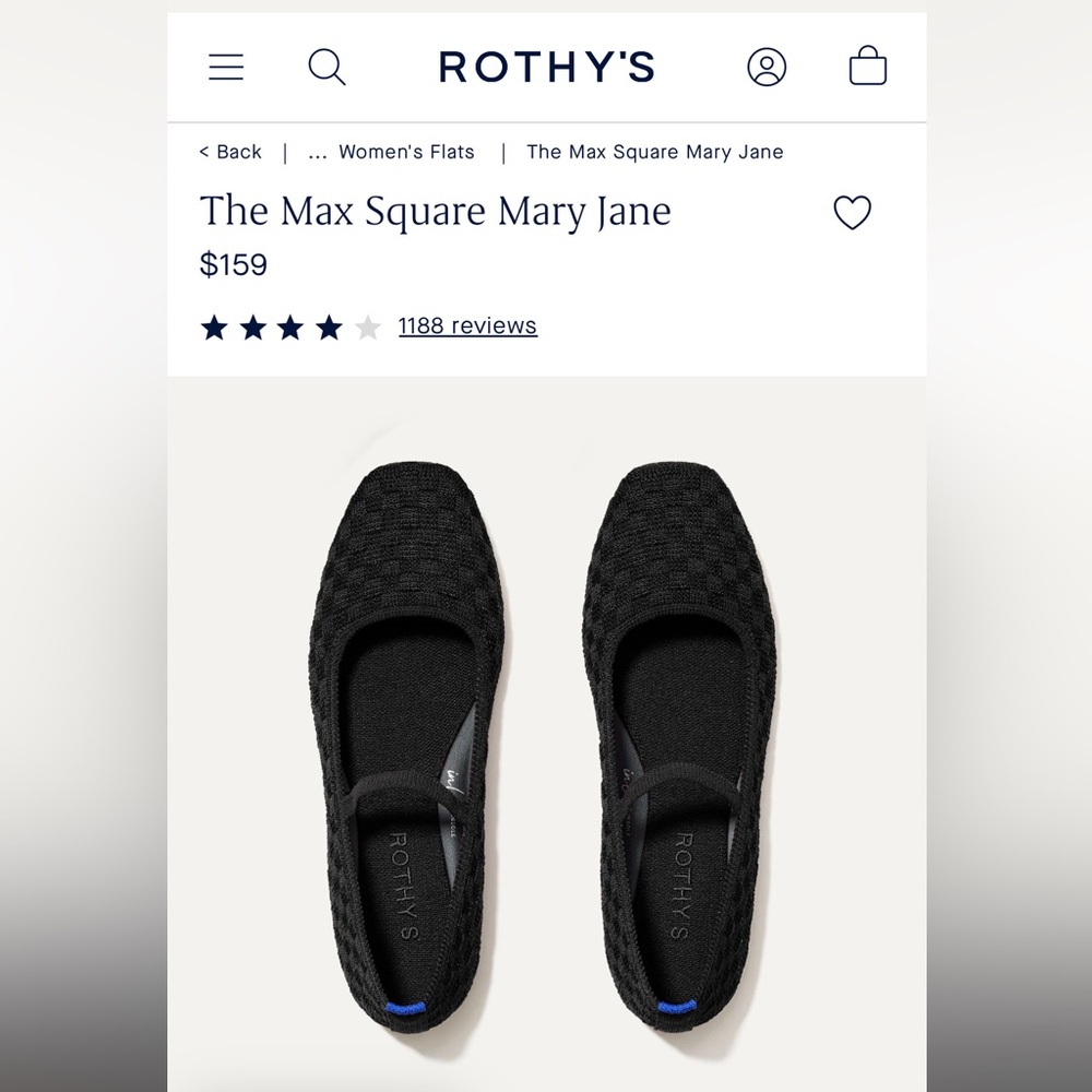 Like New Rothy’s The Max Square Mary Jane